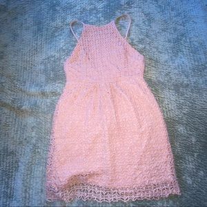 Romeo and Juliet pink knit dress high neck size m